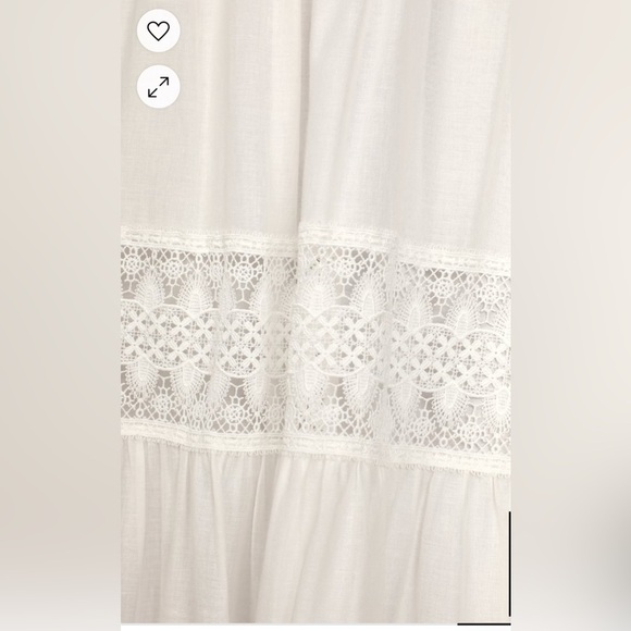 Lulus Mediterranean Moments White Lace Strapless Tiered Maxi Dress  XL  … - Picture 4 of 16